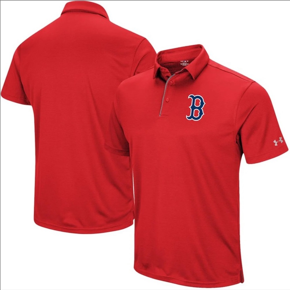 Boston Red Sox Under Armour golf polo shirt